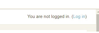 login screen