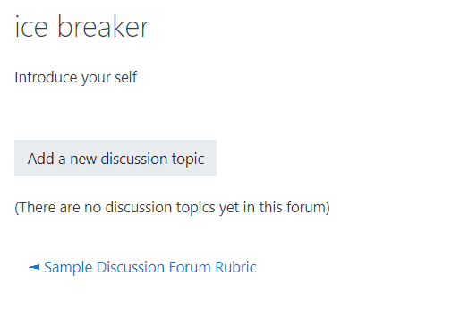 add a discussion