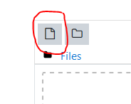 Select the "add" option in the Files window